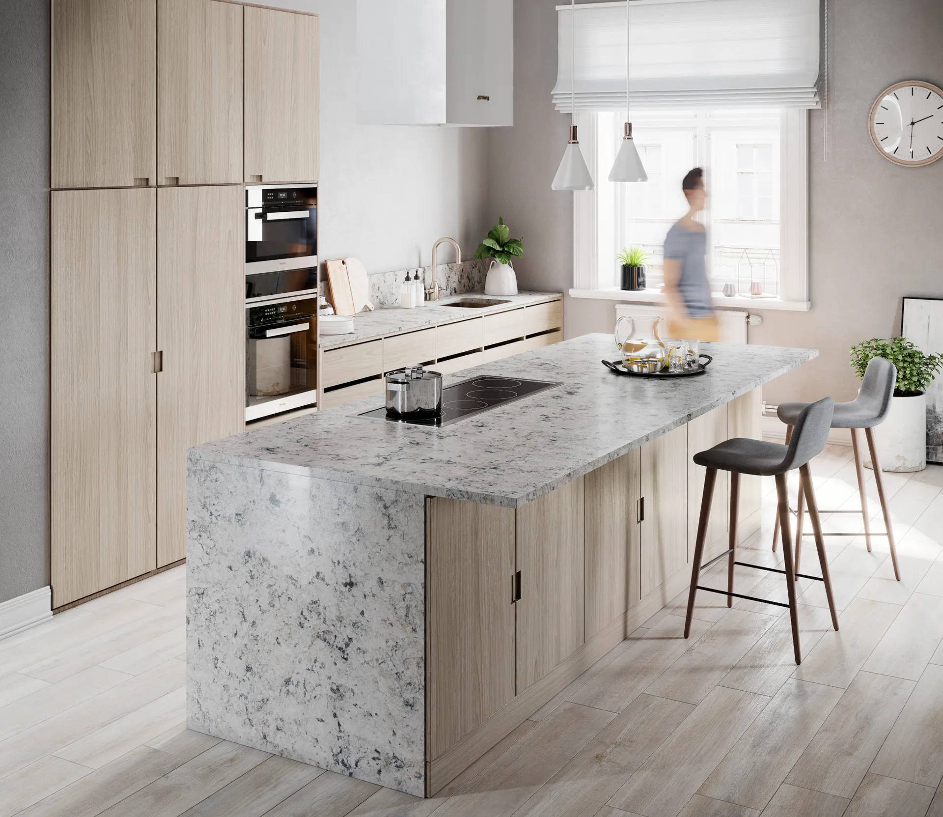 Crown Marble Dekton Countertop Kitechen Island Install Toronto
