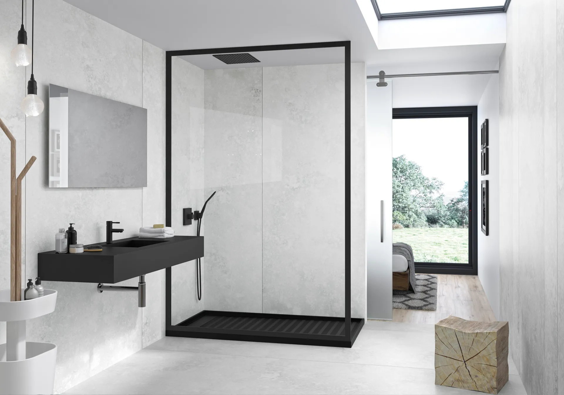 Crown Marble Dekton bathroom install Toronto
