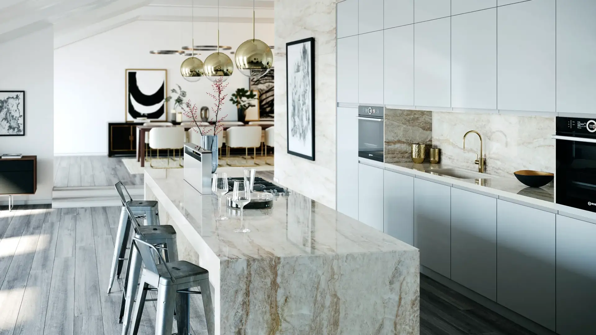 Hire Crown Marble Dekton Production Instalation Toronto