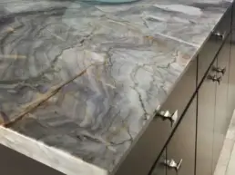 Quartzite Countertop Bathroom Instalation Toronto uai