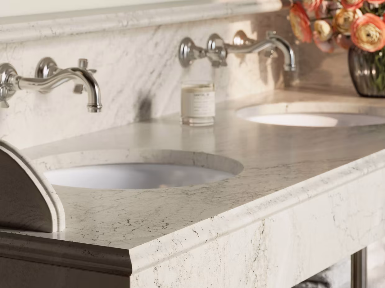 Cambria Quartz Countertops claremont bathroom carter dodd uai