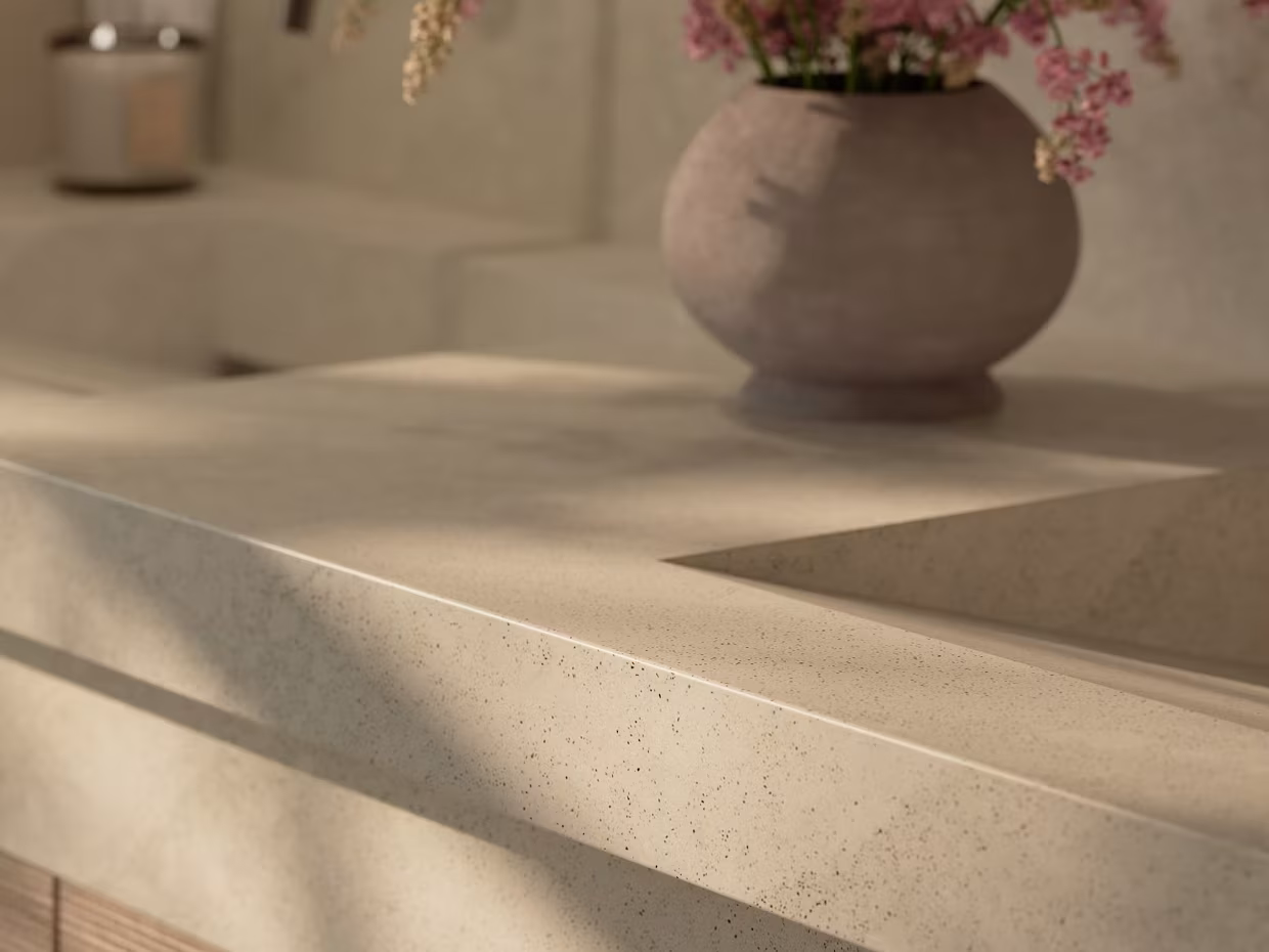 Cambria Quartz Countertops traymore bay satin bathroom carter dodd uai