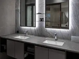 Hanstone Quartz Countertops Luna bathroom Toronto 3 Hanstone Quartz Countertops Luna bathroom Toronto