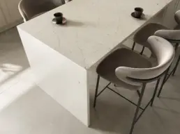 Quartz Cosentino Silestone Persian White polished kitchen 01 uai