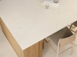 Quartz Cosentino Silestone Siberian Frost Kitchen uai