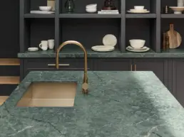 Quartz Cosentino Silestone XM European Kitchen Le Chic Boheme Jardin Emerald Detalle uai