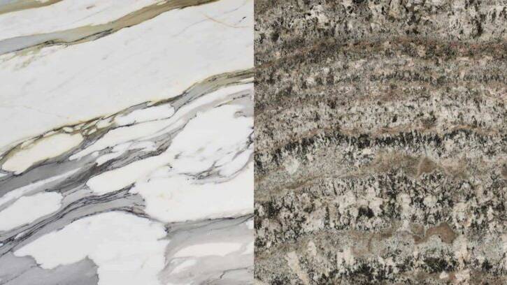 The difference between marble and granite